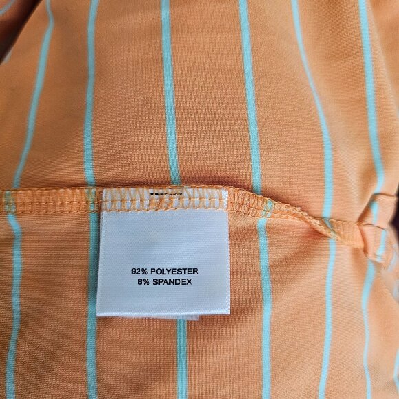 Peter Millar Summer Comfort Striped Collared Short Sleeve Polo Shirt Size Medium - Picture 8 of 12